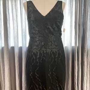 Nicole Miller Sleeveless Dress with Embroidered Design